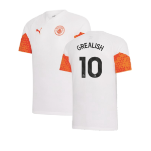 2023-2024 Man City Training Jersey (Marble) - Kids (GREALISH 10)