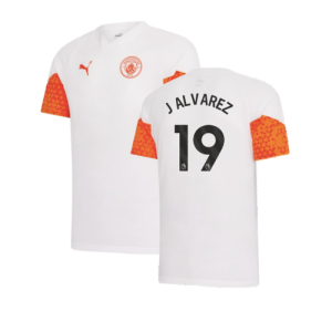 2023-2024 Man City Training Jersey (Marble) - Kids (J ALVAREZ 19)