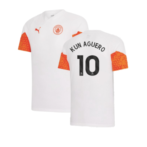 2023-2024 Man City Training Jersey (Marble) - Kids (KUN AGUERO 10)