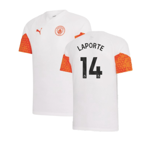 2023-2024 Man City Training Jersey (Marble) - Kids (LAPORTE 14)