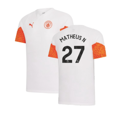 2023-2024 Man City Training Jersey (Marble) - Kids (Matheus N 27)