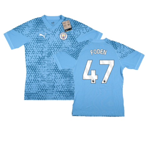 2023-2024 Man City Training Jersey Pro (Light Blue) (FODEN 47)