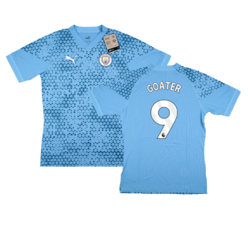 2023-2024 Man City Training Jersey Pro (Light Blue) (GOATER 9)