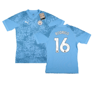 2023-2024 Man City Training Jersey Pro (Light Blue) (RODRIGO 16)