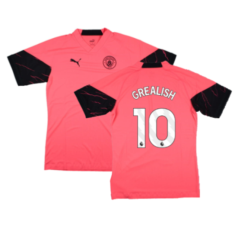 2023-2024 Man City Training Jersey Pro (Sunset Glow) (GREALISH 10)