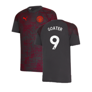 2023-2024 Man City Training Jersey (Strong Grey) - Kids (GOATER 9)