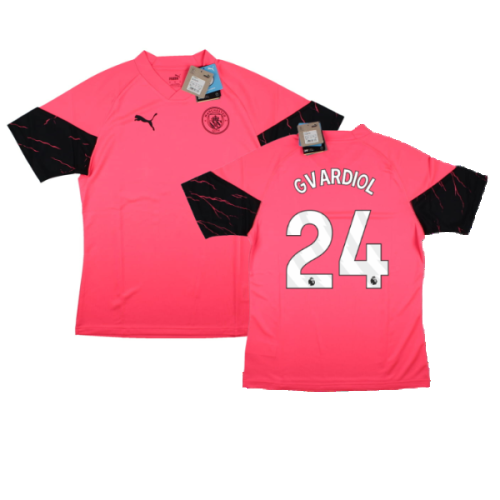 2023-2024 Man City Training Jersey (Sunset Glow) (Gvardiol 24)