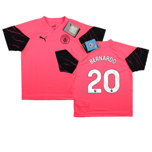 2023-2024 Man City Training Jersey (Sunset Glow) - Kids (BERNARDO 20)