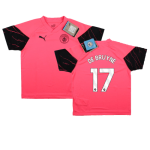 2023-2024 Man City Training Jersey (Sunset Glow) - Kids (DE BRUYNE 17)