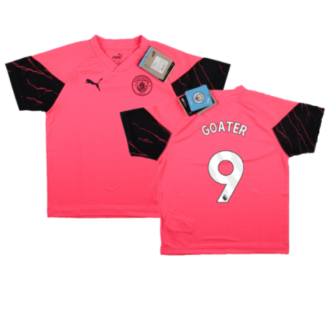 2023-2024 Man City Training Jersey (Sunset Glow) - Kids (GOATER 9)