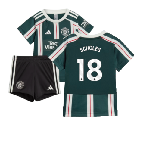 2023-2024 Man Utd Away Baby Kit (Scholes 18)