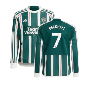2023-2024 Man Utd Away Long Sleeve Shirt (Kids) (Beckham 7) 2023-2024 Man Utd Away Long Sleeve Shirt (Kids) (Beckham 7)