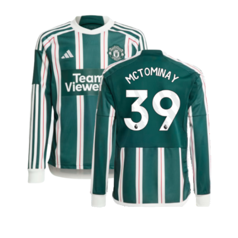 2023-2024 Man Utd Away Long Sleeve Shirt (Kids) (McTominay 39)