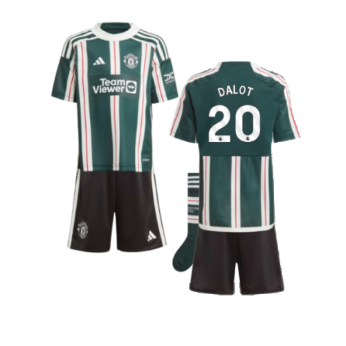 2023-2024 Man Utd Away Mini Kit (Dalot 20)