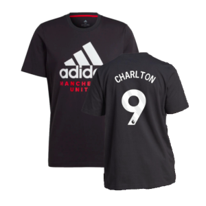 2023-2024 Man Utd DNA Graphic Tee (Black) (Charlton 9)