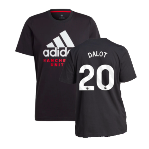 2023-2024 Man Utd DNA Graphic Tee (Black) (Dalot 20)