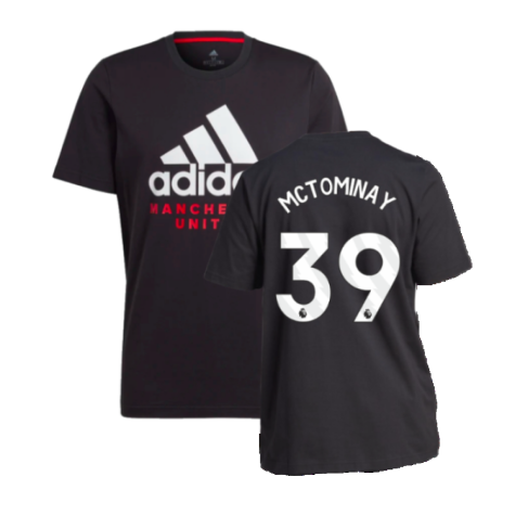 2023-2024 Man Utd DNA Graphic Tee (Black) (McTominay 39)