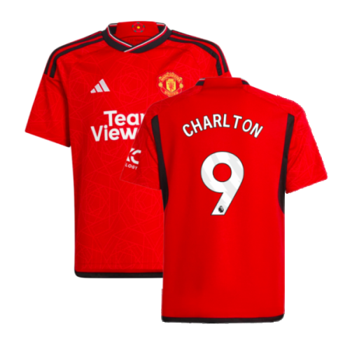 2023-2024 Man Utd Home Shirt (Kids) (Charlton 9)