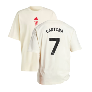 2023-2024 Man Utd Lifestyle OS Tee (White) (Cantona 7)