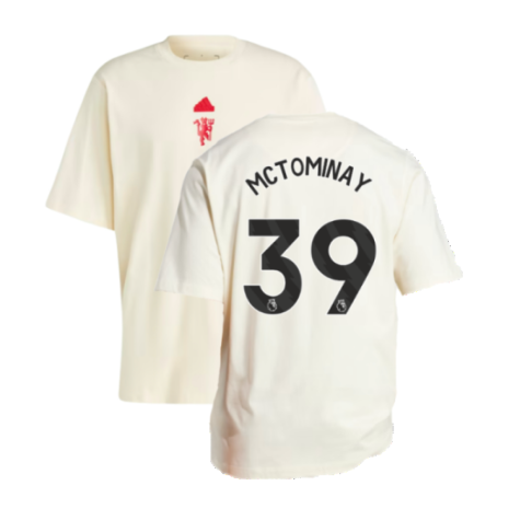 2023-2024 Man Utd Lifestyle OS Tee (White) (McTominay 39)