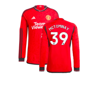 2023-2024 Man Utd Long Sleeve Home Shirt (McTominay 39)