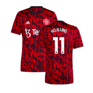 2023-2024 Man Utd Pre-Match Shirt (Red) (Hojlund 11) 2023-2024 Man Utd Pre-Match Shirt (Red) (Hojlund 11)