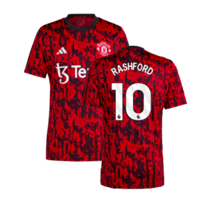 2023-2024 Man Utd Pre-Match Shirt (Red) (Rashford 10) 2023-2024 Man Utd Pre-Match Shirt (Red) (Rashford 10)