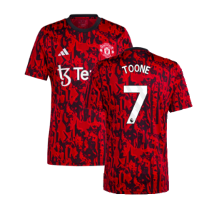 2023-2024 Man Utd Pre-Match Shirt (Red) (Toone 7) 2023-2024 Man Utd Pre-Match Shirt (Red) (Toone 7)