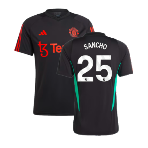 2023-2024 Man Utd Training Jersey (Black) (Sancho 25)