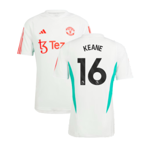 2023-2024 Man Utd Training Jersey (White) (Keane 16) 2023-2024 Man Utd Training Jersey (White) (Keane 16)