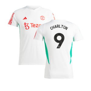 2023-2024 Man Utd Training Jersey (White) - Ladies (Charlton 9)