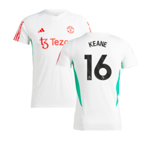 2023-2024 Man Utd Training Jersey (White) - Ladies (Keane 16) 2023-2024 Man Utd Training Jersey (White) - Ladies (Keane 16)