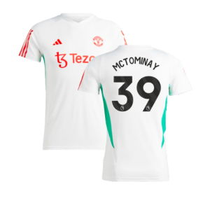 2023-2024 Man Utd Training Jersey (White) - Ladies (McTominay 39) 2023-2024 Man Utd Training Jersey (White) - Ladies (McTominay 39)