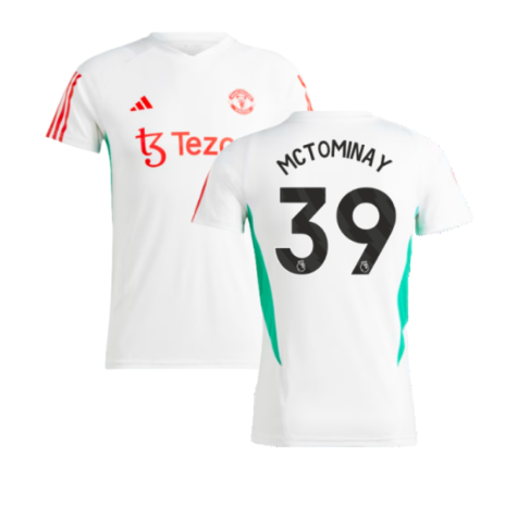 2023-2024 Man Utd Training Jersey (White) - Ladies (McTominay 39)