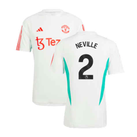 2023-2024 Man Utd Training Jersey (White) (Neville 2)