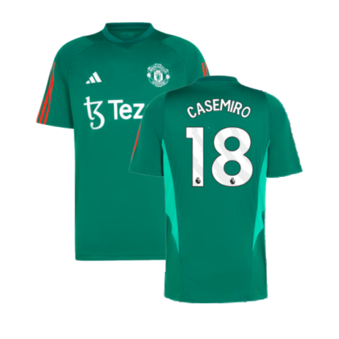 2023-2024 Man Utd Training Shirt (Green) (Casemiro 18)