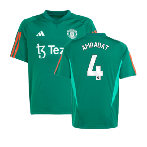 2023-2024 Man Utd Training Shirt (Green) - Kids (Amrabat 4)