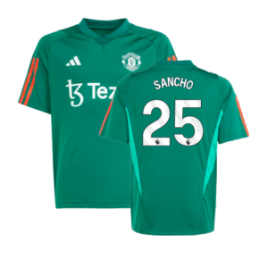 2023-2024 Man Utd Training Shirt (Green) - Kids (Sancho 25)