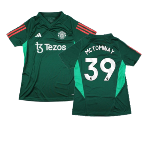 2023-2024 Man Utd Training Shirt (Green) - Ladies (McTominay 39)