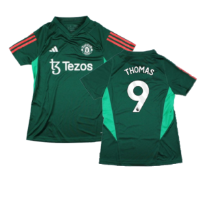 2023-2024 Man Utd Training Shirt (Green) - Ladies (Thomas 9) 2023-2024 Man Utd Training Shirt (Green) - Ladies (Thomas 9)