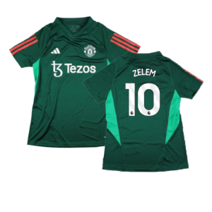 2023-2024 Man Utd Training Shirt (Green) - Ladies (Zelem 10) 2023-2024 Man Utd Training Shirt (Green) - Ladies (Zelem 10)