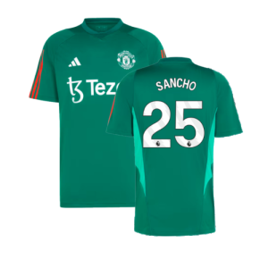 2023-2024 Man Utd Training Shirt (Green) (Sancho 25)