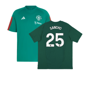 2023-2024 Man Utd Training Tee (Green) (Sancho 25)