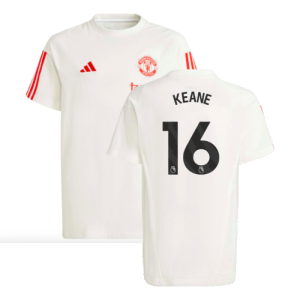2023-2024 Man Utd Training Tee (White) - Kids (Keane 16) 2023-2024 Man Utd Training Tee (White) - Kids (Keane 16)
