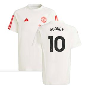 2023-2024 Man Utd Training Tee (White) - Kids (Rooney 10) 2023-2024 Man Utd Training Tee (White) - Kids (Rooney 10)