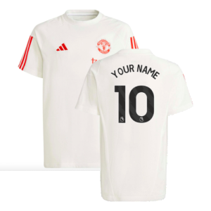 2023-2024 Man Utd Training Tee (White) - Kids