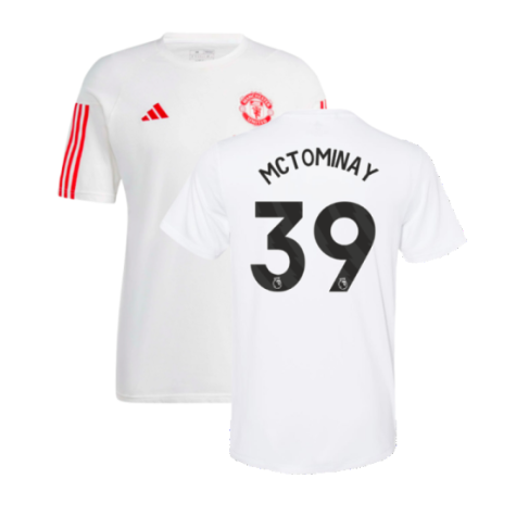 2023-2024 Man Utd Training Tee (White) (McTominay 39)