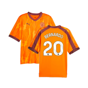 2023-2024 Manchester City eSports Jersey (Orange) (BERNARDO 20)