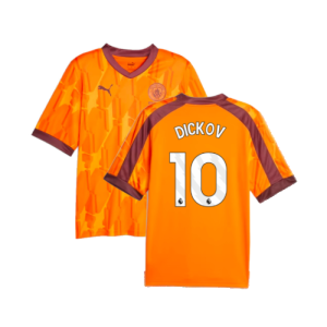 2023-2024 Manchester City eSports Jersey (Orange) (DICKOV 10)