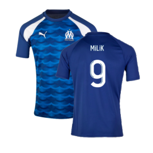 2023-2024 Marseille Pre-Match Jersey (Blue) (Milik 9)